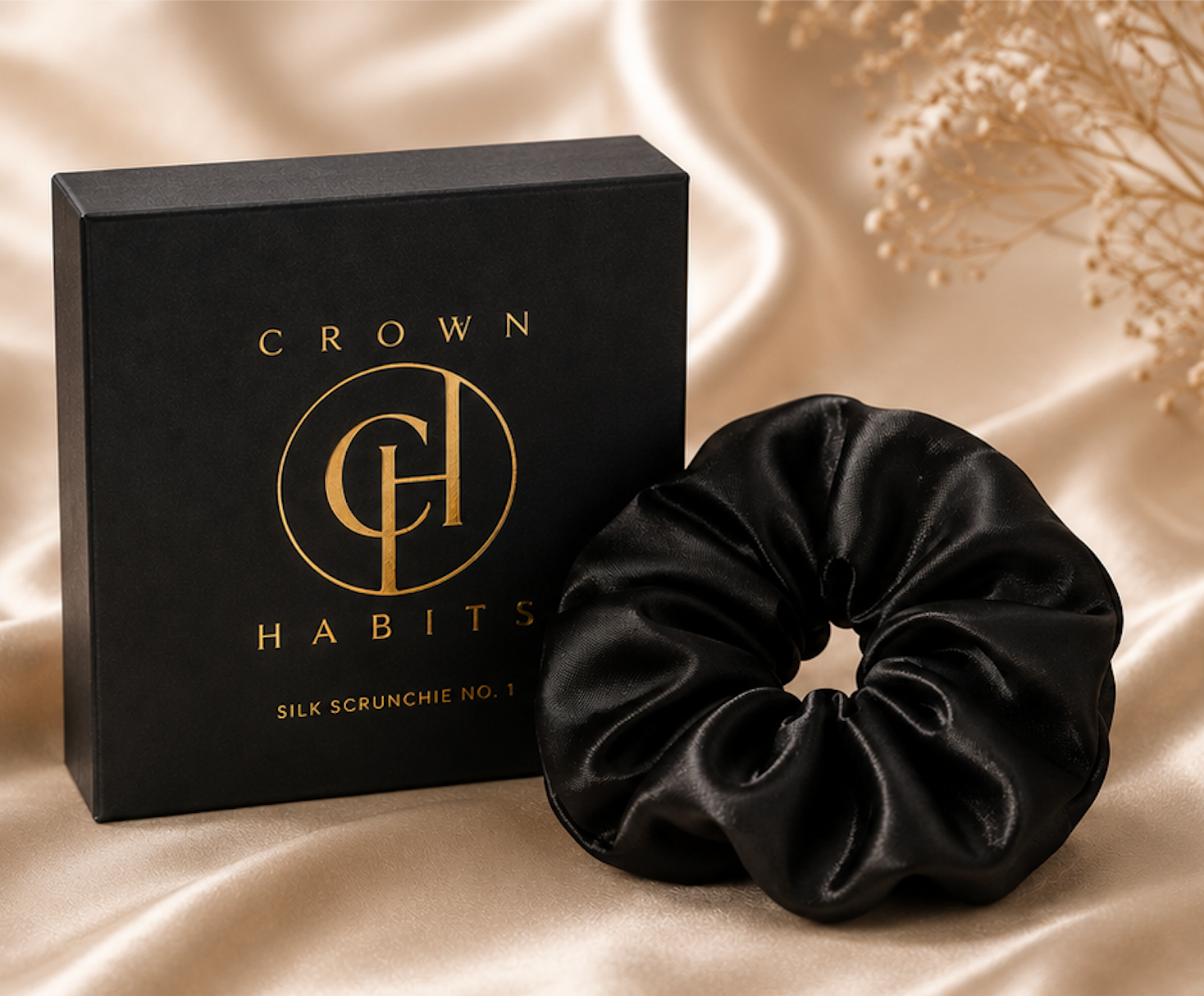 Crown Habits™ Silk Scrunchie No. 1